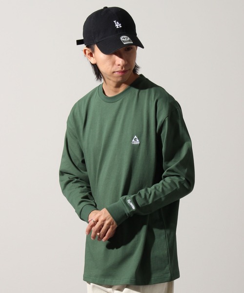 GERRY(ジェリー)の「【GERRY/ジェリー】ヘビーウェイト ワンポイントロゴ刺繍 ロングスリーブTシャツ(Tシャツ/カットソー・メンズ・グリーン/ブラック/ホワイト/アッシュグレー・L/M/LL)」の15枚目の写真
