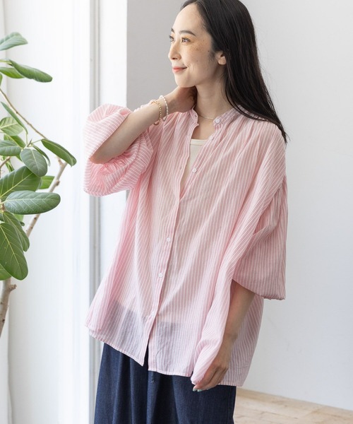 studio CLIP（スタディオクリップ）の「インドボイルギャザーブラウス