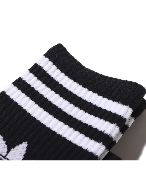 adidas(アディダス)の「adidas MID CUT CRW SCK / アディダス ミッド カット クルー ソックス(ソックス/靴下・メンズ・ブラック・M/S/L)」の6枚目の写真