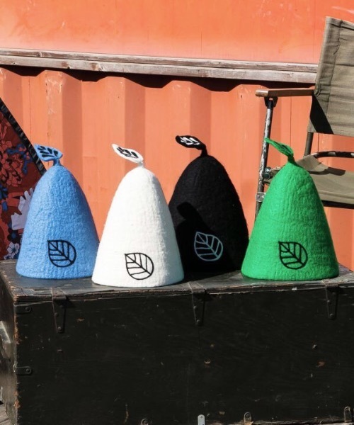 チャイハネ（チャイハネ）の「【チャイハネ】サウナトンタローフェルトハット（ハット・レディース・グリーン/ホワイト/ブラック/ブルー・FREE）」の7枚目の写真