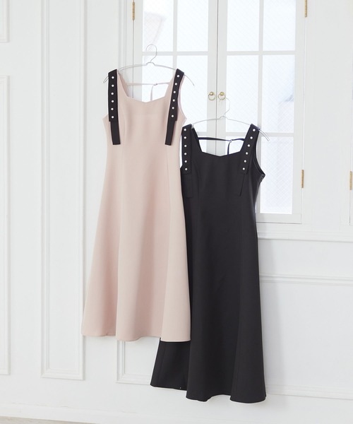 DearMyLoveMillor（ディアマイラブミラー）の「パールショルダージャンスカ（ワンピース・レディース・ベビーピンク/ブラック・MEDIUM/X-LARGE/XX-LARGE/LARGE）」の3枚目の写真