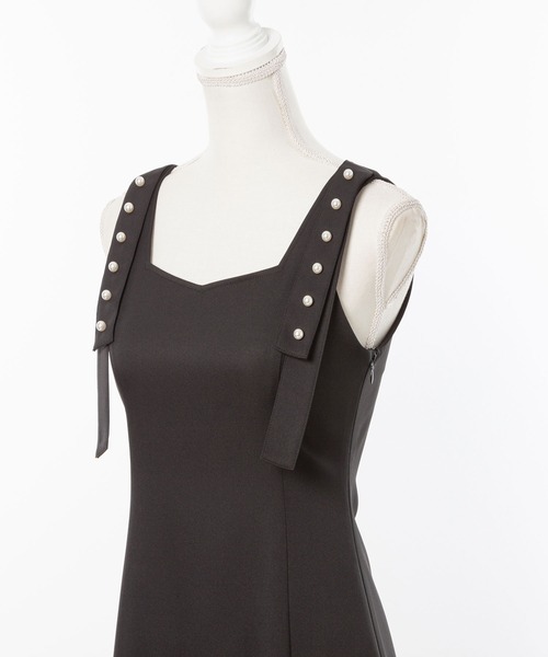 DearMyLoveMillor（ディアマイラブミラー）の「パールショルダージャンスカ（ワンピース・レディース・ベビーピンク/ブラック・MEDIUM/X-LARGE/XX-LARGE/LARGE）」の19枚目の写真