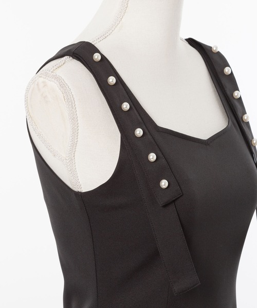 DearMyLoveMillor（ディアマイラブミラー）の「パールショルダージャンスカ（ワンピース・レディース・ベビーピンク/ブラック・MEDIUM/X-LARGE/XX-LARGE/LARGE）」の20枚目の写真