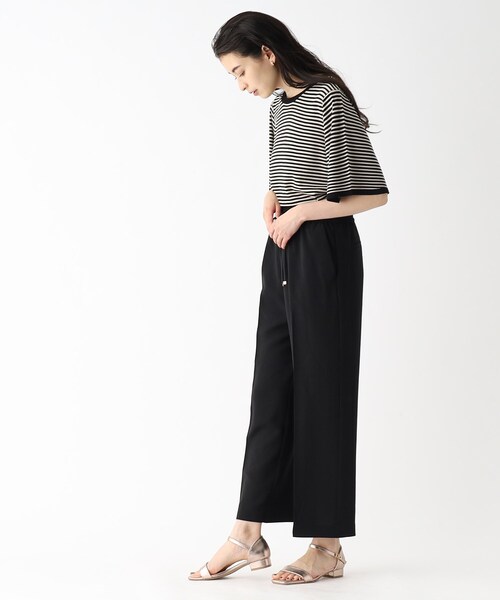 OPAQUE.CLIP（オペークドットクリップ）の「◆着丈が選べる！イージーワイドパンツ/セットアップ対応【洗濯機洗い可/イージーケア/ストレッチ/抗ピリング】（その他パンツ・レディース・ボルドー/ライトグレー/ブラック/ライトブルー・42/40/38/36/03/02）」の10枚目の写真