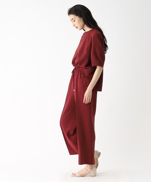 OPAQUE.CLIP（オペークドットクリップ）の「◆着丈が選べる！イージーワイドパンツ/セットアップ対応【洗濯機洗い可/イージーケア/ストレッチ/抗ピリング】（その他パンツ・レディース・ボルドー/ライトグレー/ブラック/ライトブルー・42/40/38/36/03/02）」の21枚目の写真