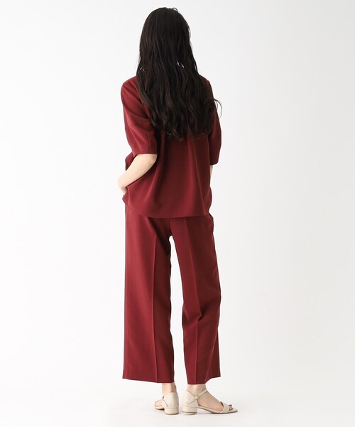 OPAQUE.CLIP（オペークドットクリップ）の「◆着丈が選べる！イージーワイドパンツ/セットアップ対応【洗濯機洗い可/イージーケア/ストレッチ/抗ピリング】（その他パンツ・レディース・ボルドー/ライトグレー/ブラック/ライトブルー・42/40/38/36/03/02）」の16枚目の写真