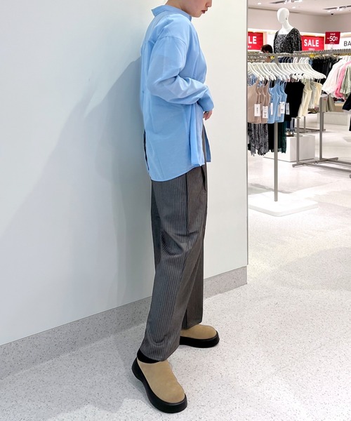 FOREVER 21（フォーエバー トゥエンティーワン）の「ローライズワイドスラックスパンツ（スラックス・レディース・グレー/ブラック・SMALL/MEDIUM）」の8枚目の写真