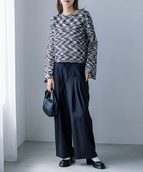 FOREVER 21（フォーエバー トゥエンティーワン）の「ローライズワイドスラックスパンツ（スラックス・レディース・グレー/ブラック・SMALL/MEDIUM）」の13枚目の写真