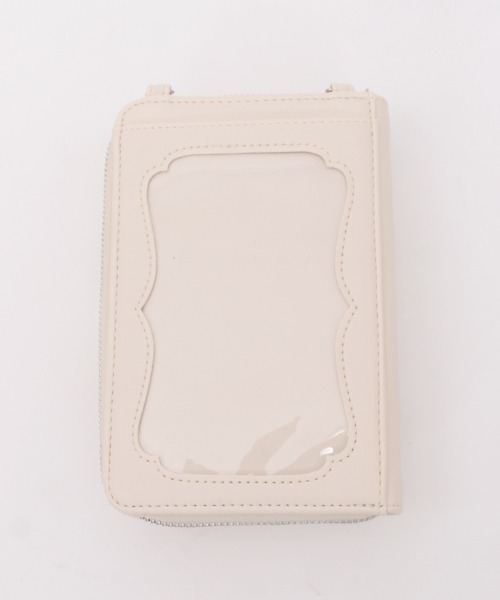 axes femme POETIQUE(アクシーズファムポエティック)の「スマホショルダーポシェット(スマホグッズ・レディース・キナリ/ピンク/ブラック・FREE)」の12枚目の写真