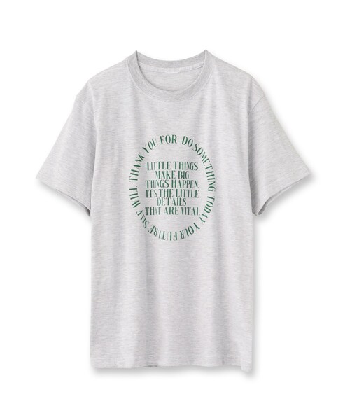 DRESSTERIOR（ドレステリア）の「◆サークルロゴプリントTシャツ（Tシャツ/カットソー・レディース・グレー/オフホワイト/ネイビー・36/38）」の12枚目の写真