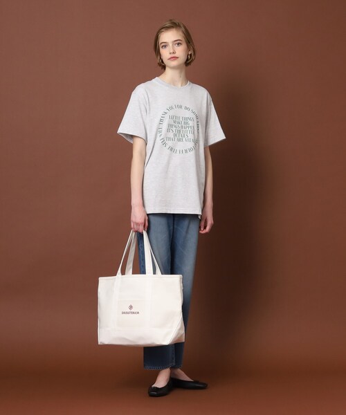 DRESSTERIOR（ドレステリア）の「◆サークルロゴプリントTシャツ（Tシャツ/カットソー・レディース・グレー/オフホワイト/ネイビー・36/38）」の16枚目の写真