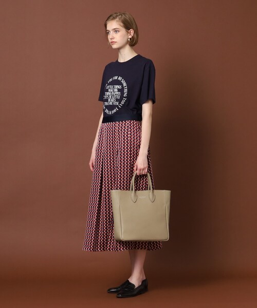 DRESSTERIOR（ドレステリア）の「◆サークルロゴプリントTシャツ（Tシャツ/カットソー・レディース・グレー/オフホワイト/ネイビー・36/38）」の13枚目の写真