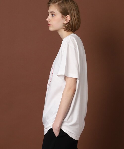 DRESSTERIOR（ドレステリア）の「◆サークルロゴプリントTシャツ（Tシャツ/カットソー・レディース・グレー/オフホワイト/ネイビー・36/38）」の7枚目の写真