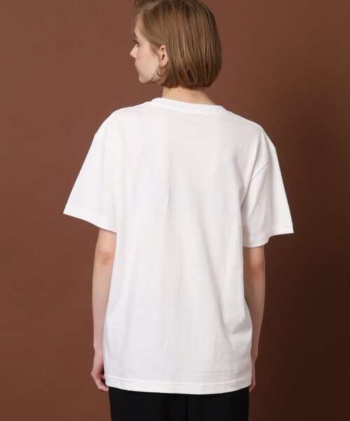 DRESSTERIOR（ドレステリア）の「◆サークルロゴプリントTシャツ（Tシャツ/カットソー・レディース・グレー/オフホワイト/ネイビー・36/38）」の5枚目の写真