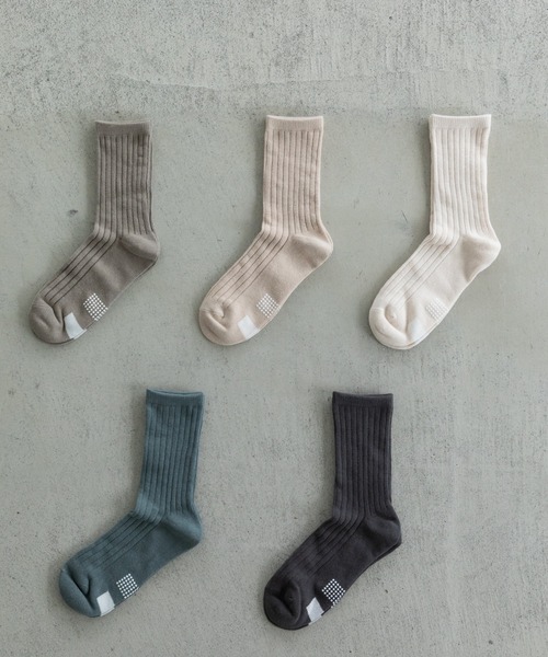 pairmanon（ペアマノン）の「5足セット 選べるカラー ニュアンス 靴下（ソックス/靴下・キッズ・その他1/ブルー/その他/グリーン/ライトパープル・M/L）」の5枚目の写真