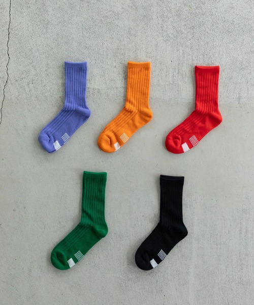 pairmanon（ペアマノン）の「5足セット 選べるカラー ニュアンス 靴下（ソックス/靴下・キッズ・その他1/ブルー/その他/グリーン/ライトパープル・M/L）」の2枚目の写真