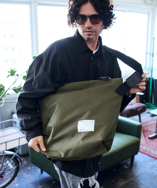 mko11434-water repellent nylon shoulder big bag ショルダービッグバッグ（ショルダーバッグ）｜ADAM PATEK（アダムパテック）