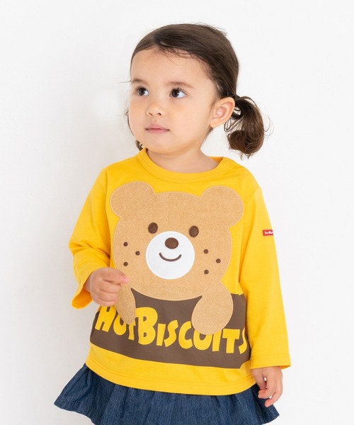 【セール】ロゴ×キャラクター 長袖Tシャツ（Tシャツ/カットソー）｜HOT BISCUITS（ホットビスケッツ）