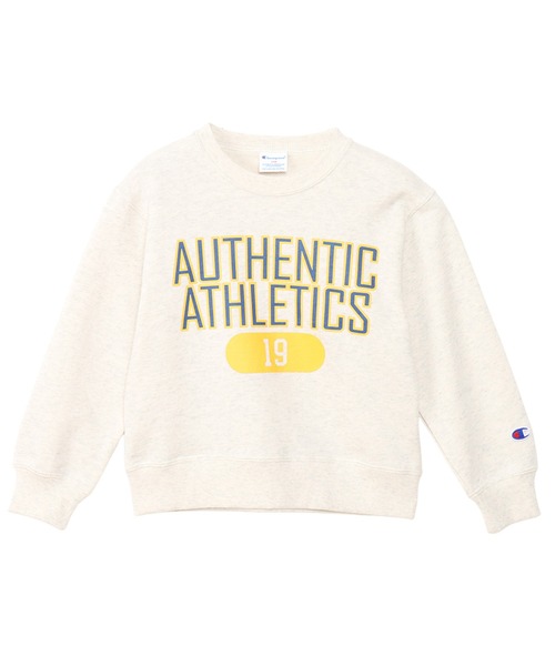 Champion(チャンピオン)の「【Champion/チャンピオン】キッズ クルーネックスウェットシャツ(スウェット・キッズ・ネイビー/オートミール/ダークグリーン/キャメル・140/110/100/120/130)」の2枚目の写真