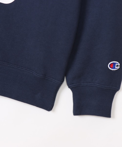 Champion(チャンピオン)の「【Champion/チャンピオン】キッズ クルーネックスウェットシャツ(スウェット・キッズ・ネイビー/オートミール/ダークグリーン/キャメル・140/110/100/120/130)」の21枚目の写真