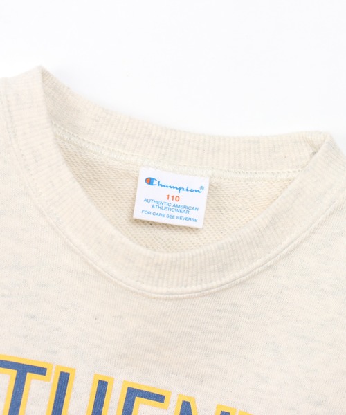 Champion(チャンピオン)の「【Champion/チャンピオン】キッズ クルーネックスウェットシャツ(スウェット・キッズ・ネイビー/オートミール/ダークグリーン/キャメル・140/110/100/120/130)」の7枚目の写真