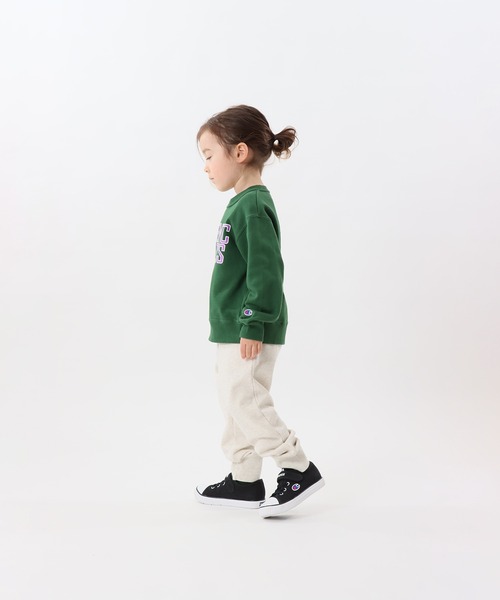 Champion(チャンピオン)の「【Champion/チャンピオン】キッズ クルーネックスウェットシャツ(スウェット・キッズ・ネイビー/オートミール/ダークグリーン/キャメル・140/110/100/120/130)」の10枚目の写真