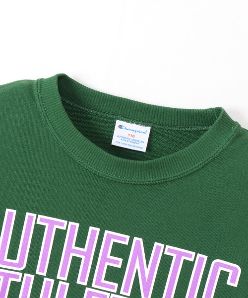 Champion(チャンピオン)の「【Champion/チャンピオン】キッズ クルーネックスウェットシャツ(スウェット・キッズ・ネイビー/オートミール/ダークグリーン/キャメル・140/110/100/120/130)」の16枚目の写真