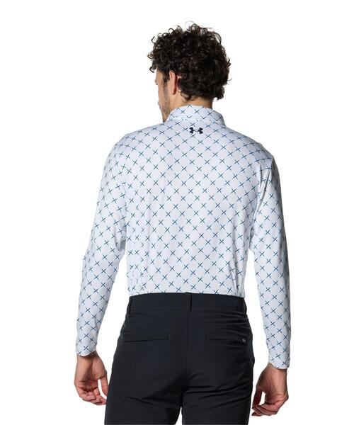 UNDER ARMOUR(アンダーアーマー)の「UAプレーオフ デュース ロングスリーブ ポロ(ゴルフ/メンズ)(ポロシャツ・メンズ・ホワイト・XXL/XL/L/M/S)」の2枚目の写真