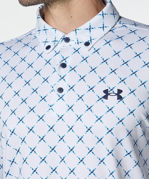 UNDER ARMOUR(アンダーアーマー)の「UAプレーオフ デュース ロングスリーブ ポロ(ゴルフ/メンズ)(ポロシャツ・メンズ・ホワイト・XXL/XL/L/M/S)」の4枚目の写真