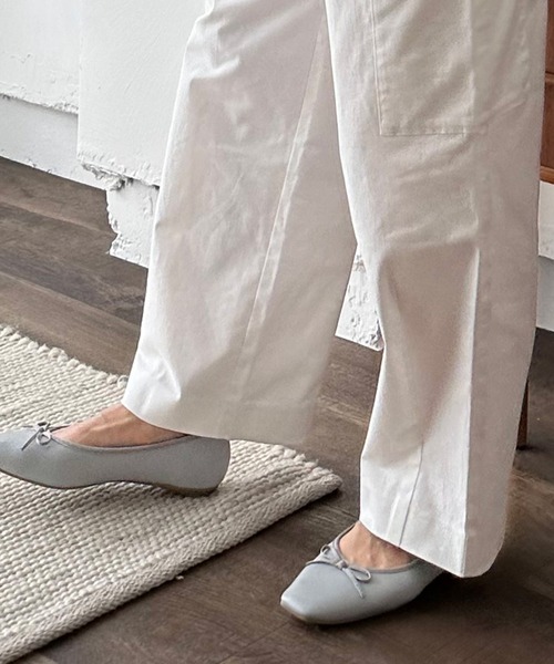 Doux archives（ドゥアルシーヴ）の「スクエアトゥバレエシューズ（バレエシューズ・レディース・グレー/ブラック・LARGE/MEDIUM）」の9枚目の写真