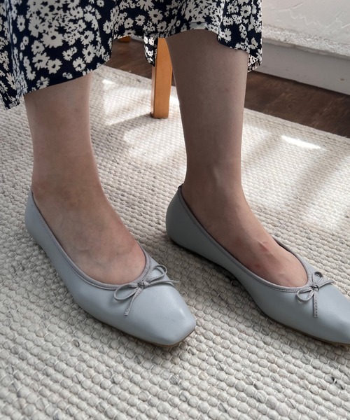 Doux archives（ドゥアルシーヴ）の「スクエアトゥバレエシューズ（バレエシューズ・レディース・グレー/ブラック・LARGE/MEDIUM）」の13枚目の写真