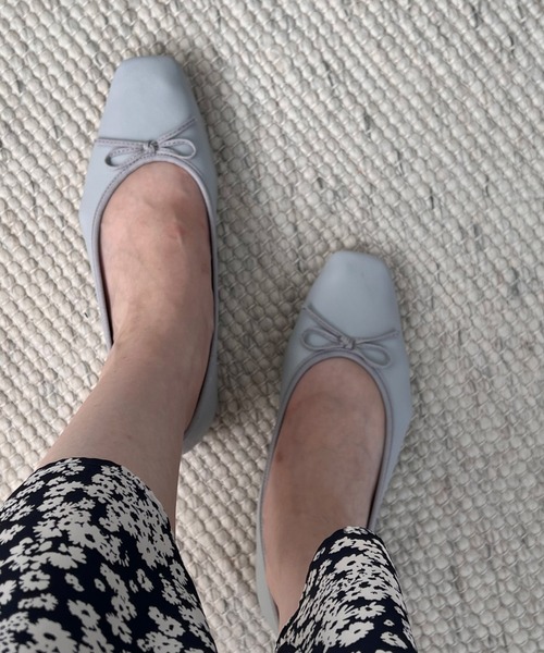 Doux archives（ドゥアルシーヴ）の「スクエアトゥバレエシューズ（バレエシューズ・レディース・グレー/ブラック・LARGE/MEDIUM）」の14枚目の写真
