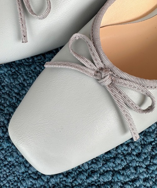 Doux archives（ドゥアルシーヴ）の「スクエアトゥバレエシューズ（バレエシューズ・レディース・グレー/ブラック・LARGE/MEDIUM）」の15枚目の写真