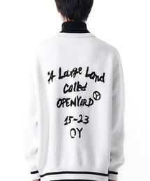 『OY/オーワイ』POLA ZIPPER PAINT KNIT MTM/ポラジップニット ハーフジップ
