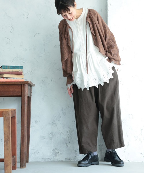 soulberry(ソウルベリー)の「やんちゃ気分な短めパンツ(その他パンツ・レディース・テラコッタ/チャコールグレー・L/3L/M/LL/4L)」の14枚目の写真