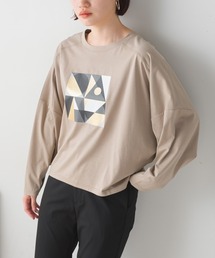 FURRY（ファーリー）の「焼毛加工箔パンツドルマンプルオーバー（Tシャツ/カットソー）」