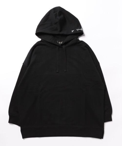 To b. by agnes b.（トゥービーバイアニエスベー）の「WU88 HOODIE ロゴボーイズフーディー（パーカー・レディース・ブラック・38/40）」の7枚目の写真