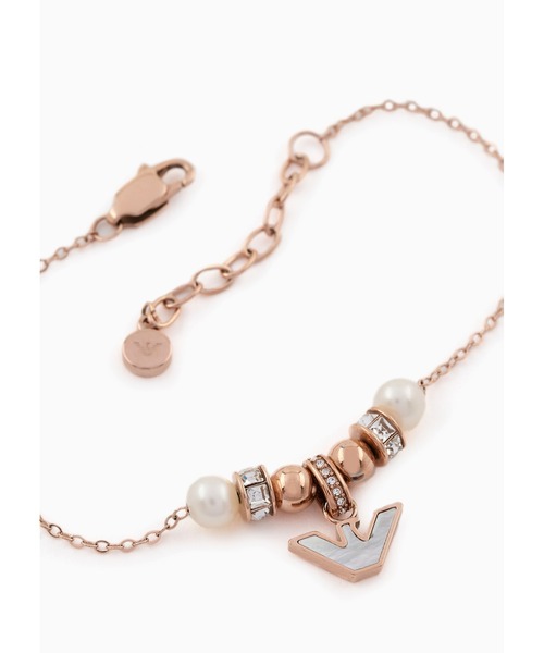 EMPORIO ARMANI（エンポリオアルマーニ）の「【エンポリオ アルマーニ】ステンレスパールコンポーネントブレスレット(Rose Gold)_EGS3054221（ブレスレット・レディース・その他1・FREE）」の3枚目の写真