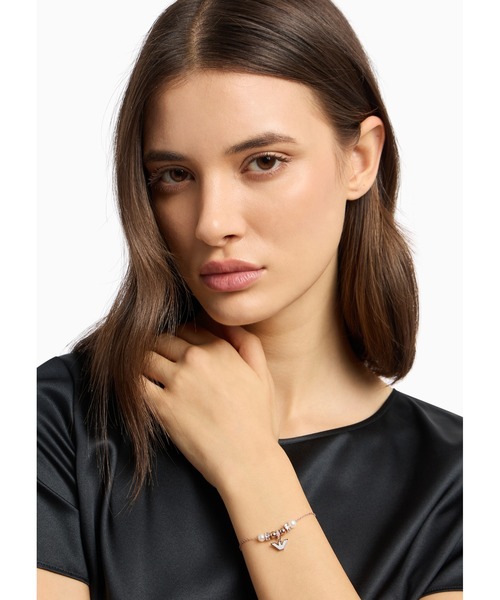 EMPORIO ARMANI（エンポリオアルマーニ）の「【エンポリオ アルマーニ】ステンレスパールコンポーネントブレスレット(Rose Gold)_EGS3054221（ブレスレット・レディース・その他1・FREE）」の4枚目の写真