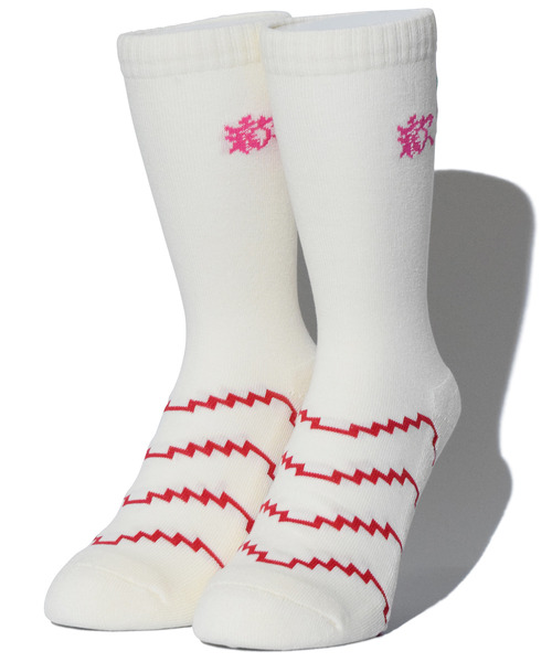 ALDIES（アールディーズ）の「Welcome Hi Socks / ウェルカムハイソックス（ソックス/靴下・メンズ・ホワイト/ブラック/パープル・MENS/WOMENS）」の5枚目の写真