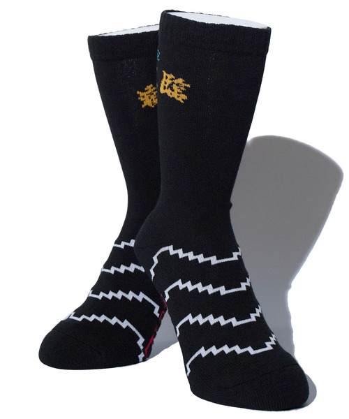 ALDIES（アールディーズ）の「Welcome Hi Socks / ウェルカムハイソックス（ソックス/靴下・メンズ・ホワイト/ブラック/パープル・MENS/WOMENS）」の10枚目の写真