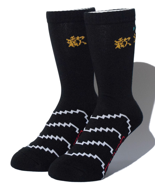 ALDIES（アールディーズ）の「Welcome Hi Socks / ウェルカムハイソックス（ソックス/靴下・メンズ・ホワイト/ブラック/パープル・MENS/WOMENS）」の11枚目の写真