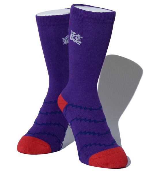 ALDIES（アールディーズ）の「Welcome Hi Socks / ウェルカムハイソックス（ソックス/靴下・メンズ・ホワイト/ブラック/パープル・MENS/WOMENS）」の16枚目の写真