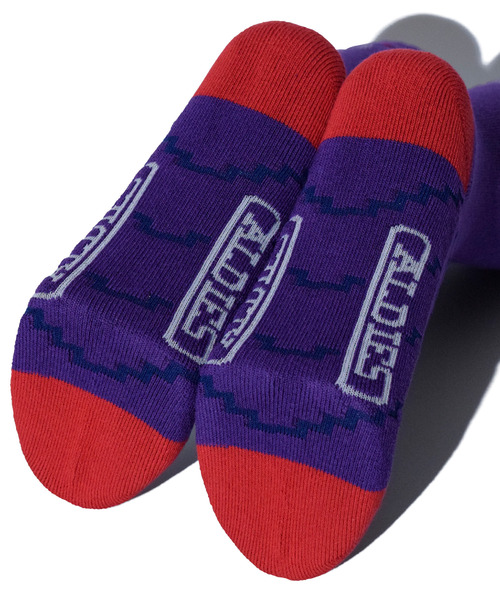 ALDIES（アールディーズ）の「Welcome Hi Socks / ウェルカムハイソックス（ソックス/靴下・メンズ・ホワイト/ブラック/パープル・MENS/WOMENS）」の21枚目の写真