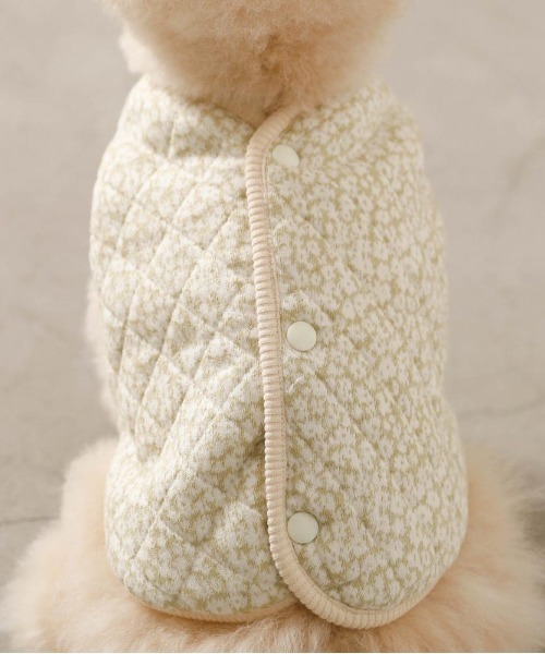 moncheri（モンシェリ）の「リバーシブル小花柄キルティングベスト / 犬服 / ドッグウェア（ペットウェア・レディース・ブルー/グリーン・L/S/M/XL）」の21枚目の写真