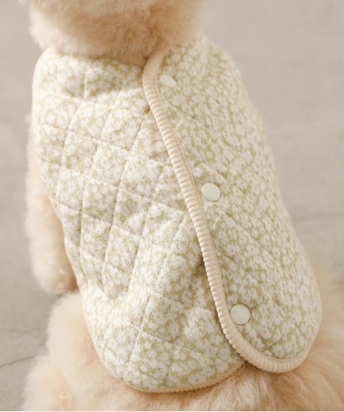 moncheri（モンシェリ）の「リバーシブル小花柄キルティングベスト / 犬服 / ドッグウェア（ペットウェア・レディース・ブルー/グリーン・L/S/M/XL）」の22枚目の写真