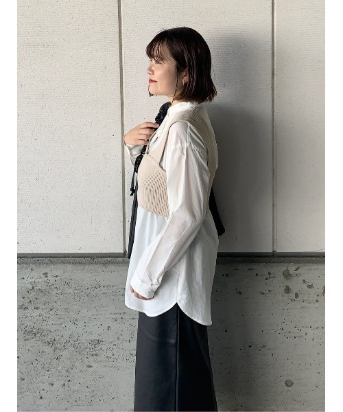 Right-on（ライトオン）の「【HONEYSUCKLE ROSE】無地ニットビスチェセット（アンサンブル・レディース・ベージュ/ブラック・M-L）」の19枚目の写真