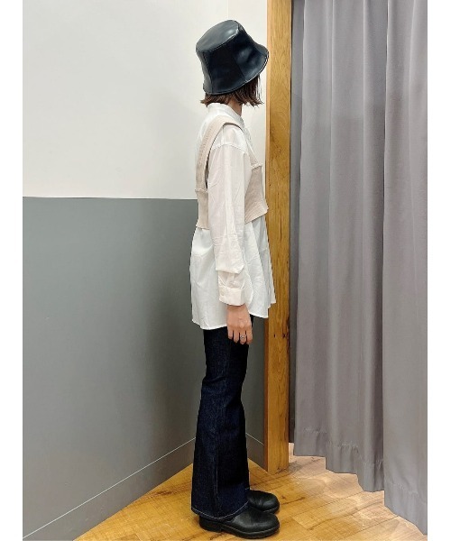 Right-on（ライトオン）の「【HONEYSUCKLE ROSE】無地ニットビスチェセット（アンサンブル・レディース・ベージュ/ブラック・M-L）」の21枚目の写真
