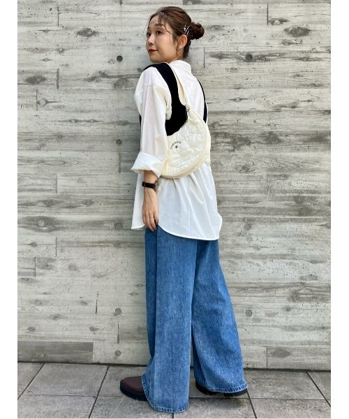 Right-on（ライトオン）の「【HONEYSUCKLE ROSE】無地ニットビスチェセット（アンサンブル・レディース・ベージュ/ブラック・M-L）」の6枚目の写真