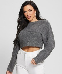Guess | Taira Cable-Knit Cropped Sweater(ニット/セーター)